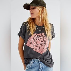 Free People - Girl Dangerous Rose Boyfriend Tee